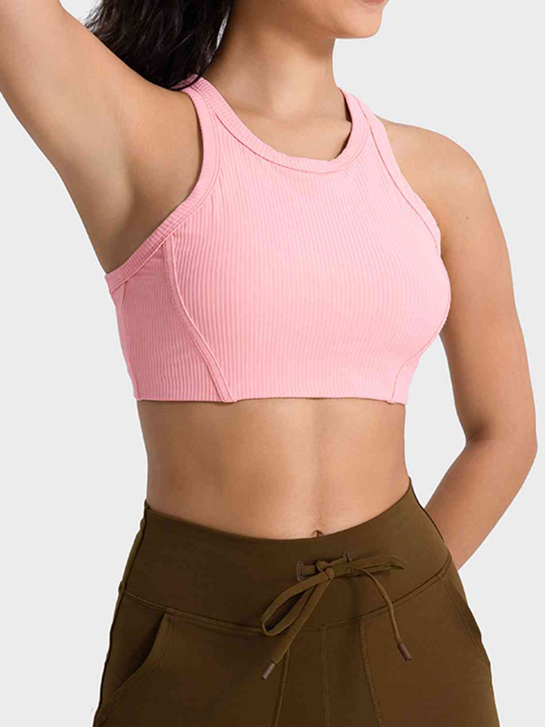 Wide Strap Cropped Sport Tank Top GOTIQUE Collections