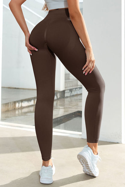 Wide Waistband Sports Leggings GOTIQUE Collections