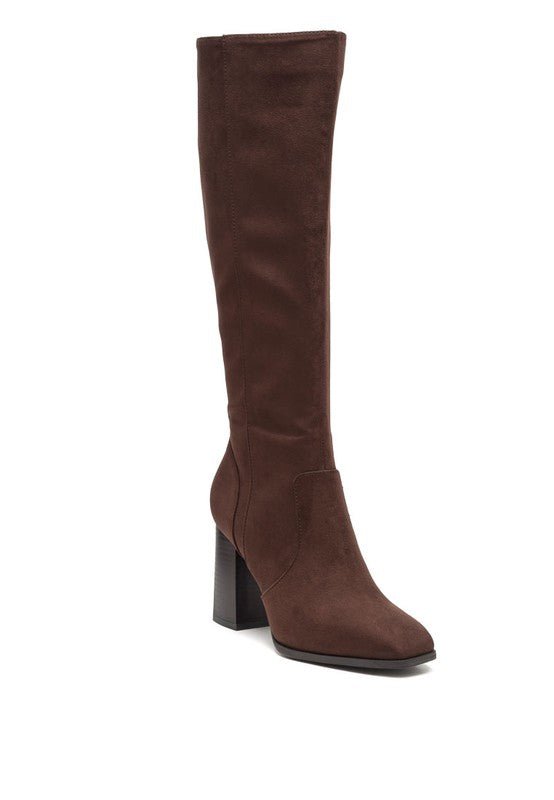 ZILLY Knee High Faux Suede Boots GOTIQUE Collections