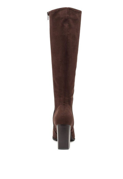 ZILLY Knee High Faux Suede Boots GOTIQUE Collections