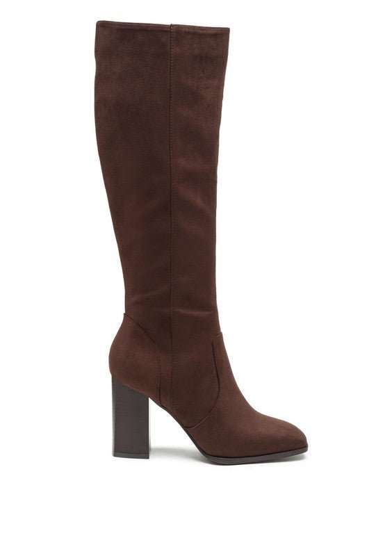 ZILLY Knee High Faux Suede Boots GOTIQUE Collections