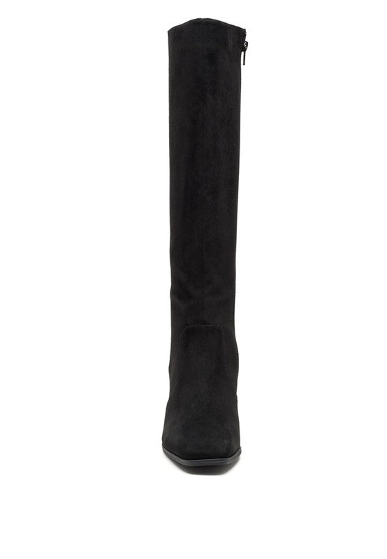 ZILLY Knee High Faux Suede Boots GOTIQUE Collections