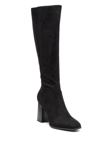 ZILLY Knee High Faux Suede Boots GOTIQUE Collections