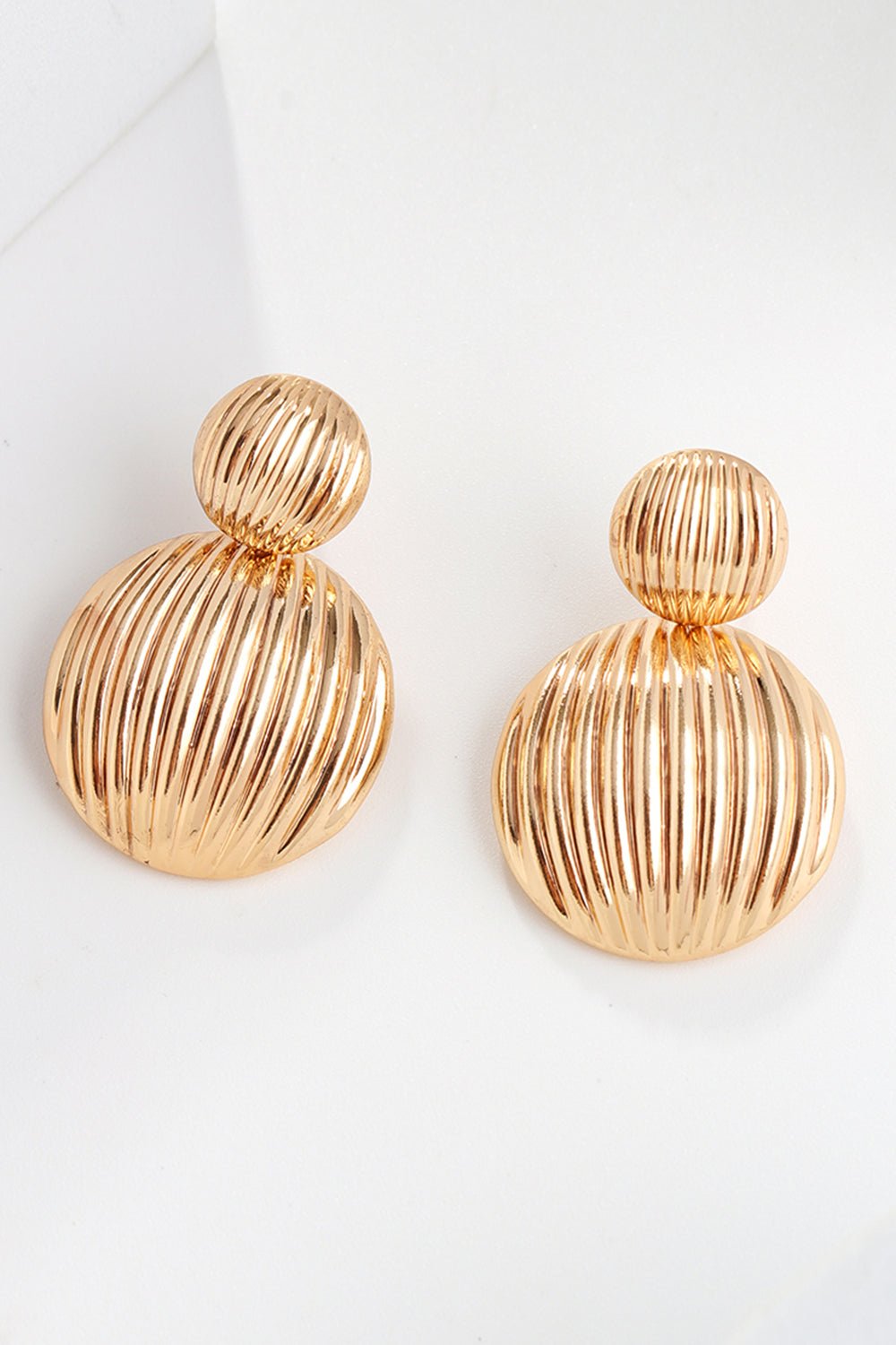 Zinc Alloy Ribbed Earrings GOTIQUE Collections