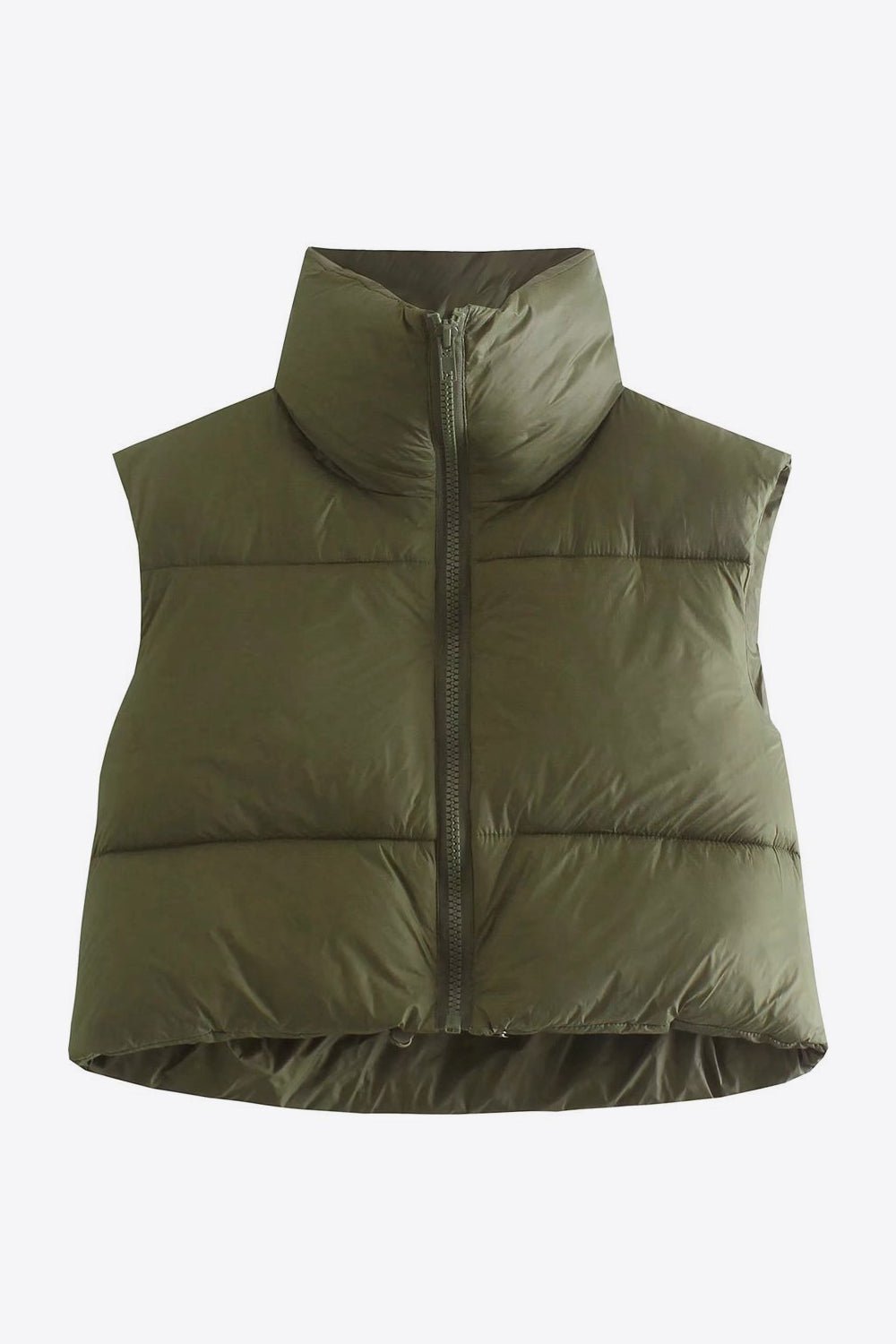 Zip-Up Drawstring Puffer Vest GOTIQUE Collections