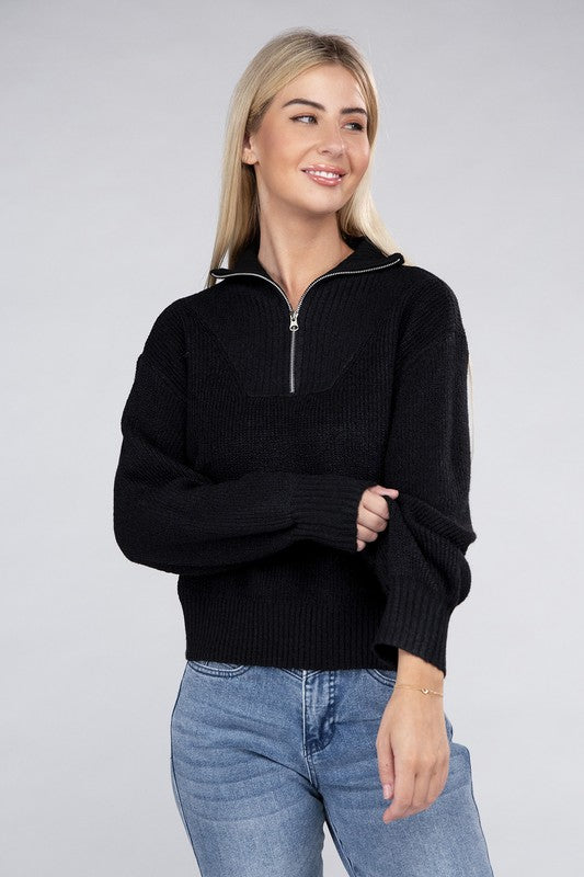 Easy-Wear Half-Zip Pullover GOTIQUE Collections