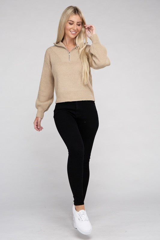 Easy-Wear Half-Zip Pullover GOTIQUE Collections